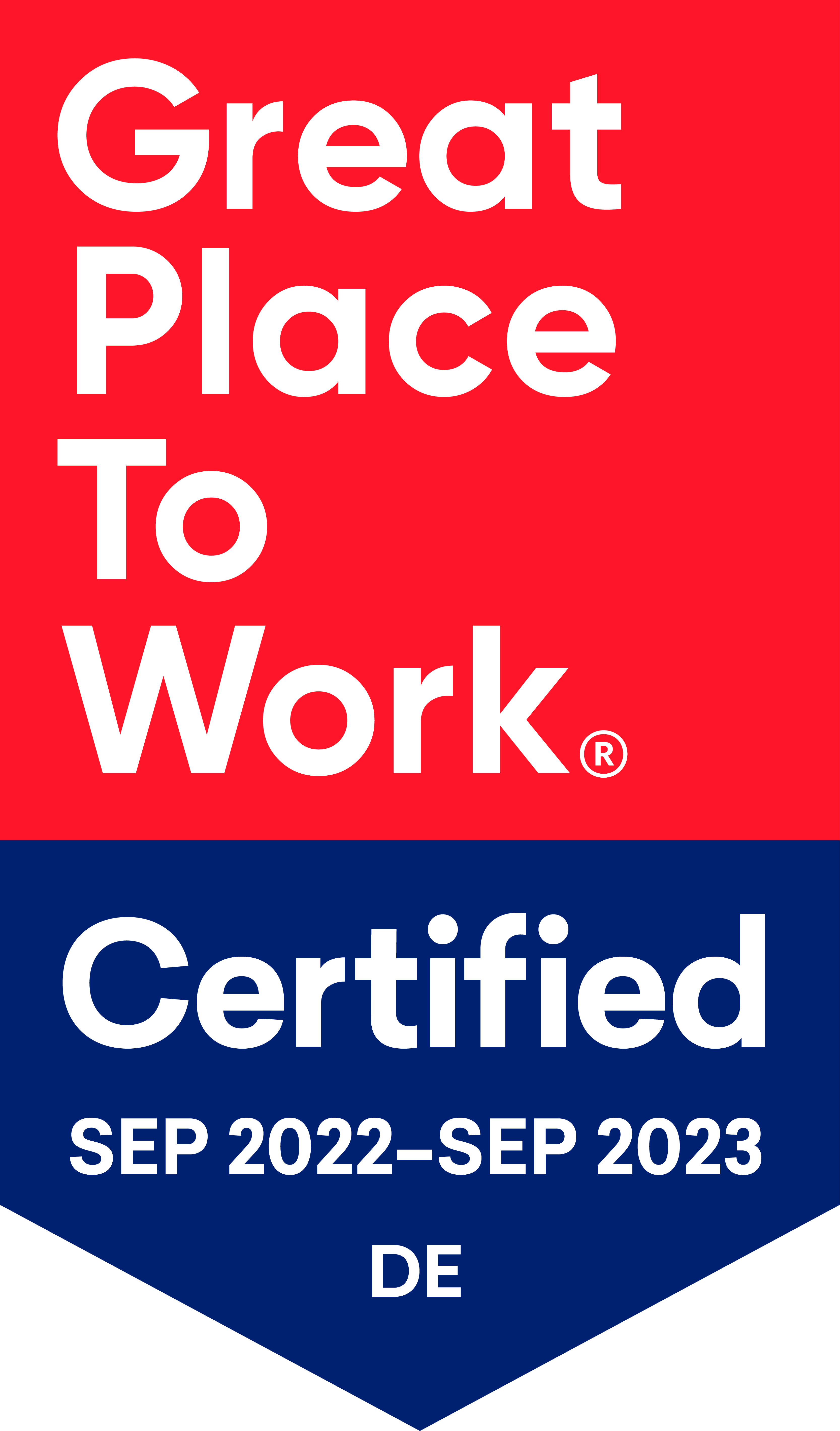 Great Place To Work Certified Badge